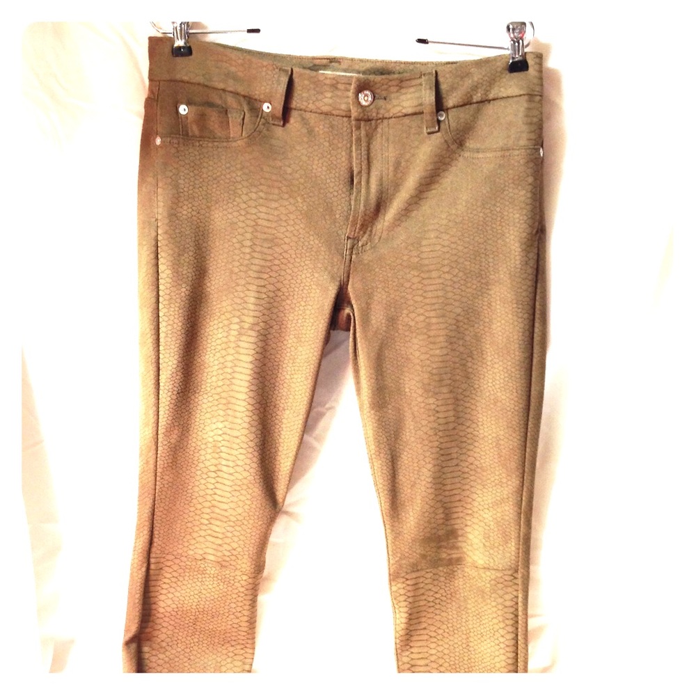 7 for all mankind snake print skinny pant